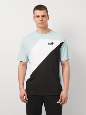 Front view of PUMA Men's Crew, showcasing its relaxed fit, modern design, and iconic logo for a casual and stylish look.