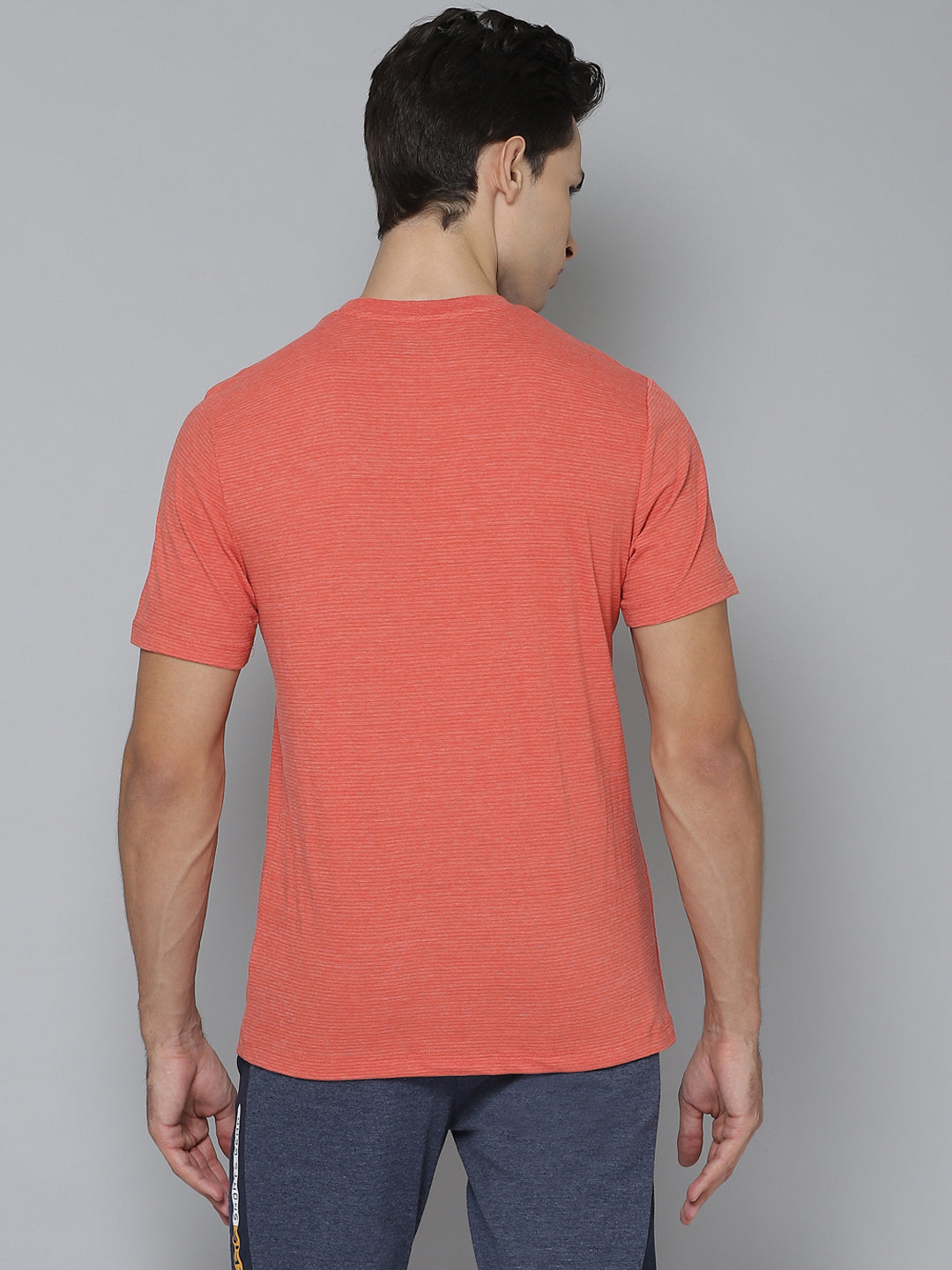 Alcis Men's Printed Orange Tshirts-MAA20C602610