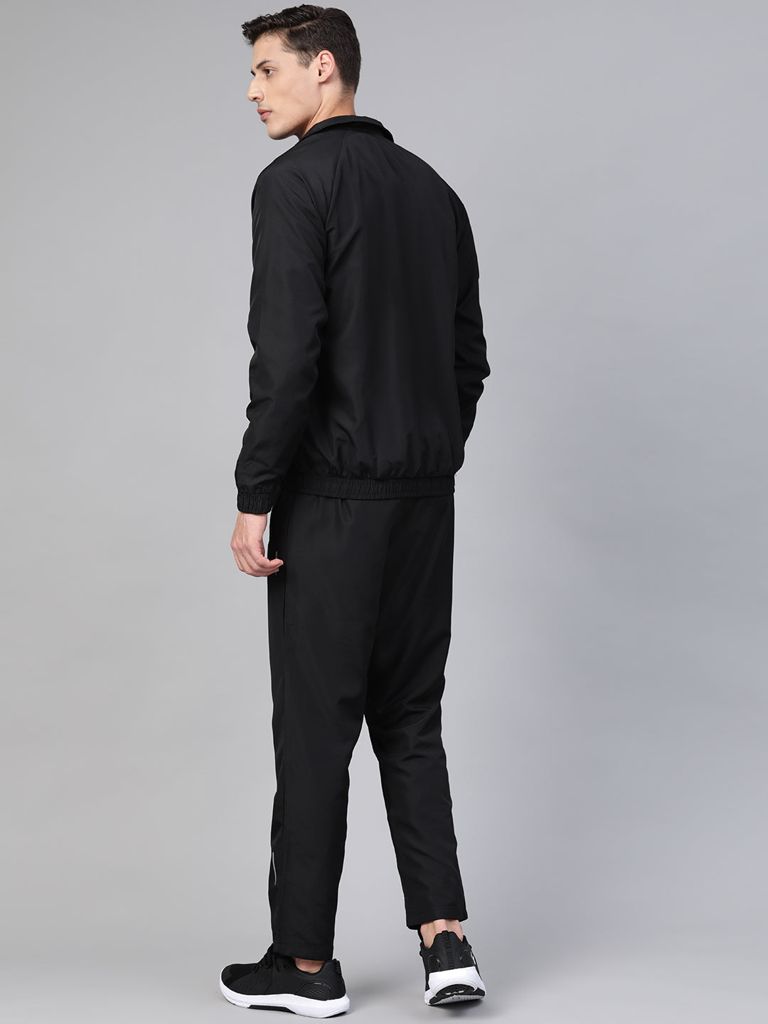 Alcis Men's Black Printed Sports Track Suit-MAA20T215100