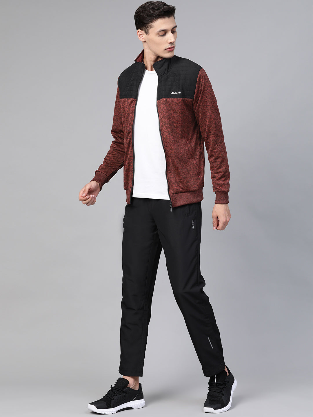 A sleek, athletic jacket perfect for running or outdoor activities showcasing modern design and comfort.