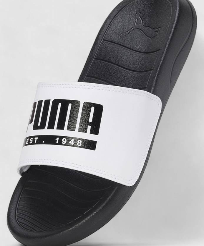 Puma Popcat Pacify PUMA Black-PUMA White Men's Slipper-39831903