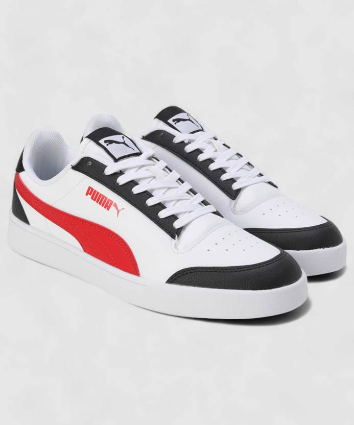 Side view of PUMA Men's Lifestyle Lace-Up Sneakers, showcasing the sleek design, breathable upper, cushioned insole, and iconic PUMA logo, designed for comfort and style in everyday wear.