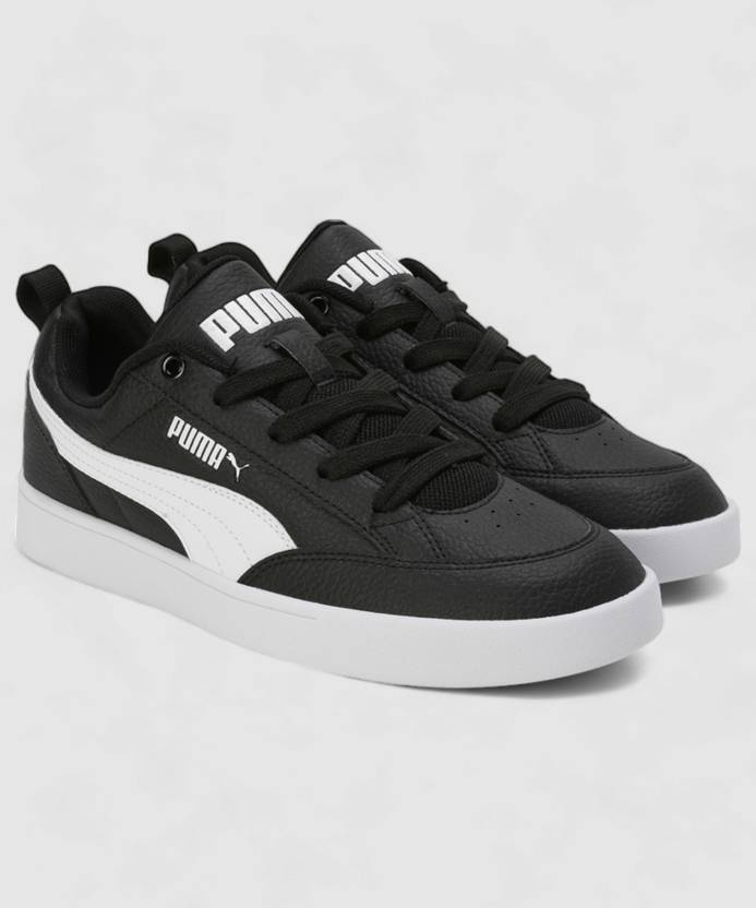 Side view of PUMA Men's Lifestyle Lace-Up Sneakers, showcasing the sleek design, breathable upper, cushioned insole, and iconic PUMA logo, designed for comfort and style in everyday wear.