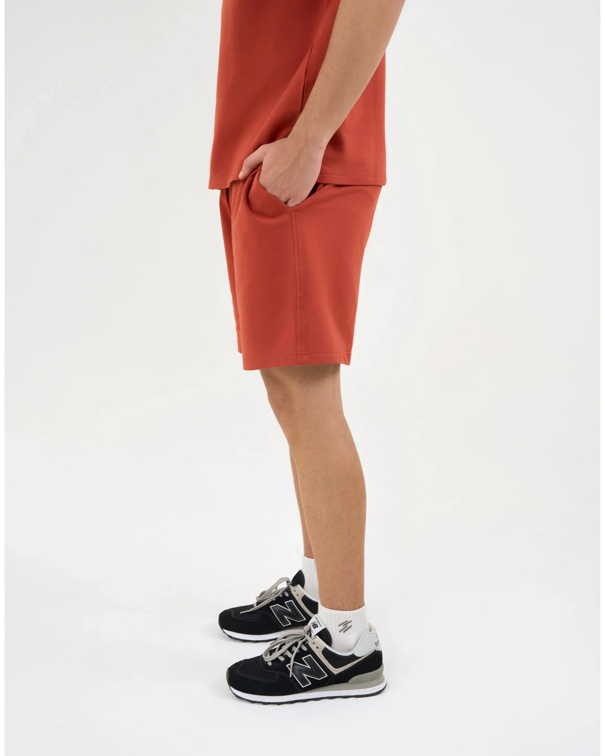 DCYPHR DISCOVERY Men's Lounge Explorer Shorts-Burnt Orange