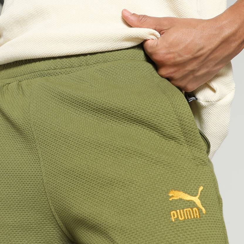 Puma Classics Elevated Knitted Shorts Olive G Men's Cap-68097233