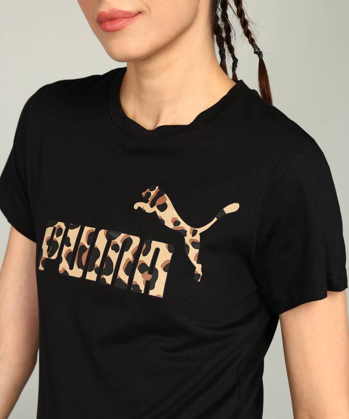 Puma ESS+ ANIMAL Graphic Tee PUMA Black Men's T-Shirts