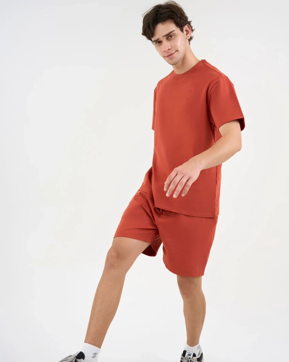 DCYPHR DISCOVERY Men's Lounge Explorer Shorts-Burnt Orange