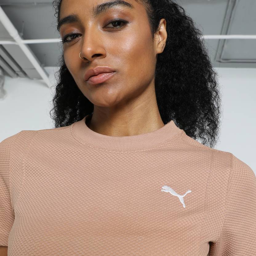 Puma HER Slim Tee Dusty Tan Women's T-Shirts