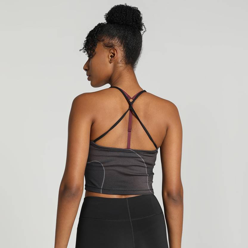 Puma STUDIO ULTRABARE AOP CROP TOP PUMA Black Women's T-Shirt-52394701