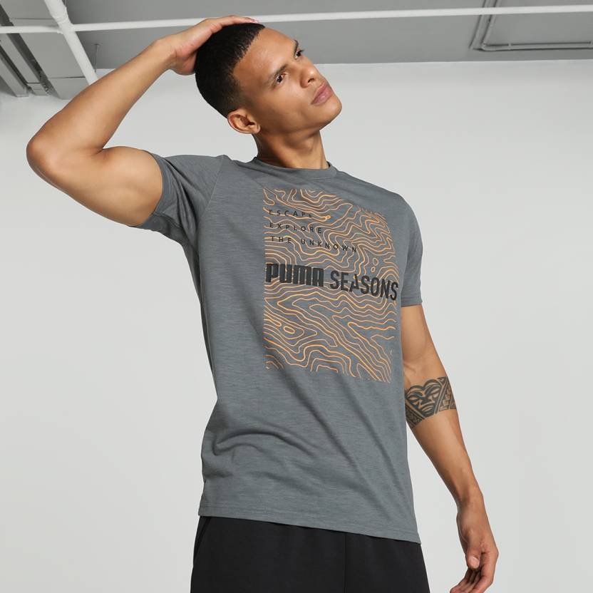 Front view of PUMA Men's Crew, showcasing its relaxed fit, modern design, and iconic logo for a casual and stylish look.