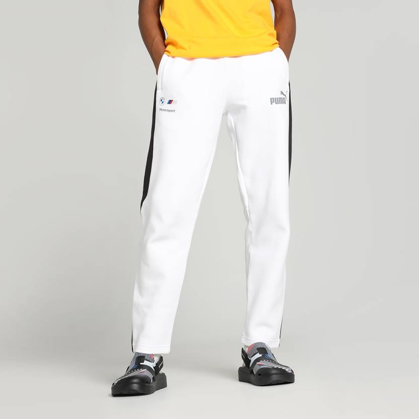 Side view of PUMA Men's Lower, showcasing its relaxed fit, breathable fabric, and signature PUMA logo for a casual, comfortable look.